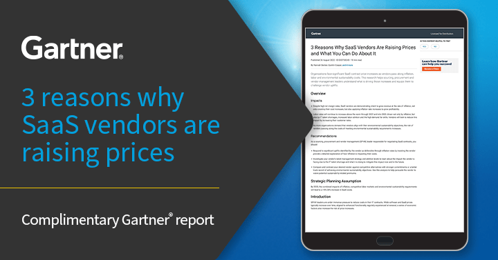 3 recommendations to safeguard your SaaS budget: Insights from the Gartner® Report